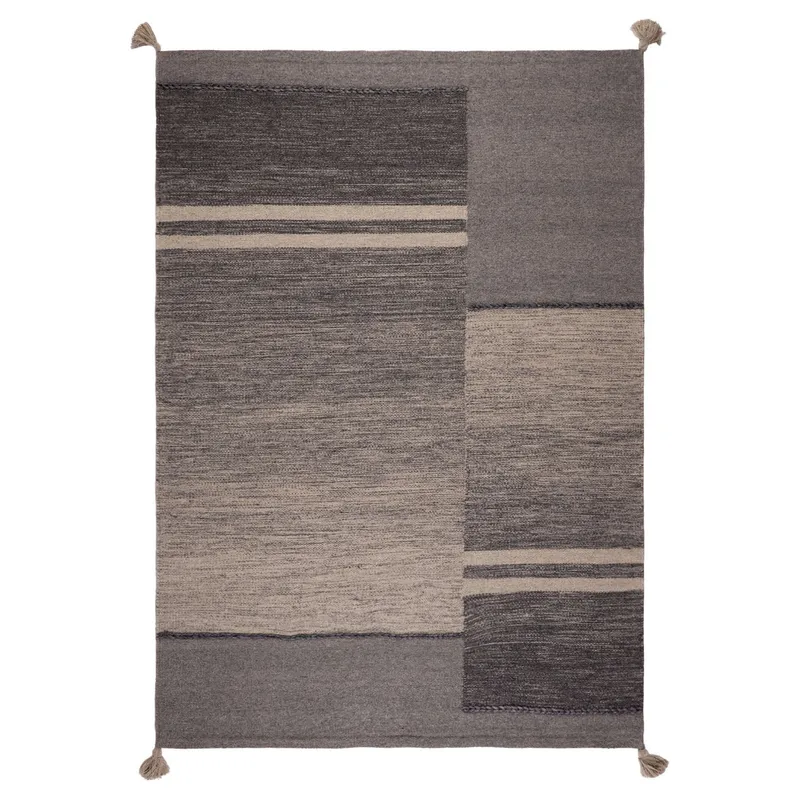 DIB - Alfombra Handwoven Wool Lines 190X290 Gris
