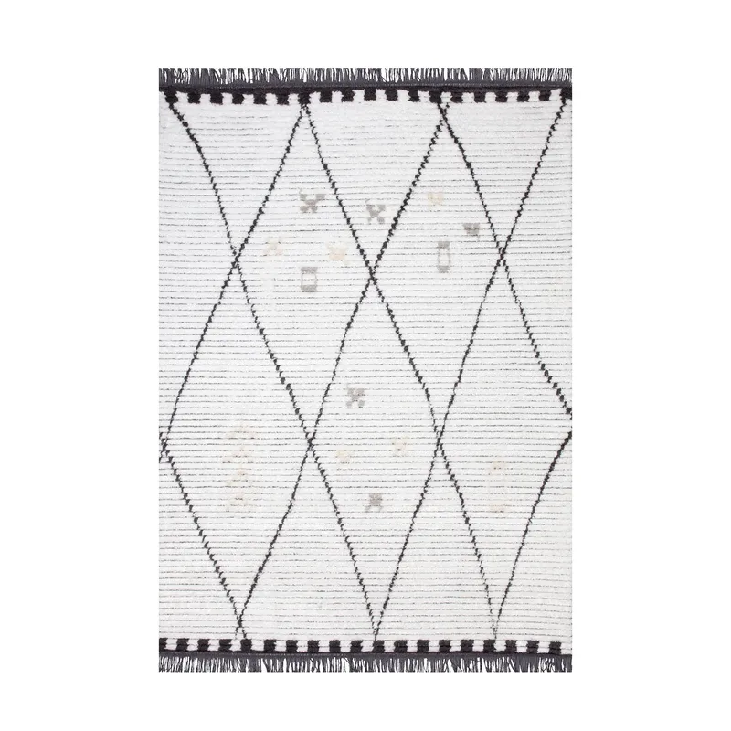 DIB - Alfombra Mystique 200x290 Blanco/ Gris