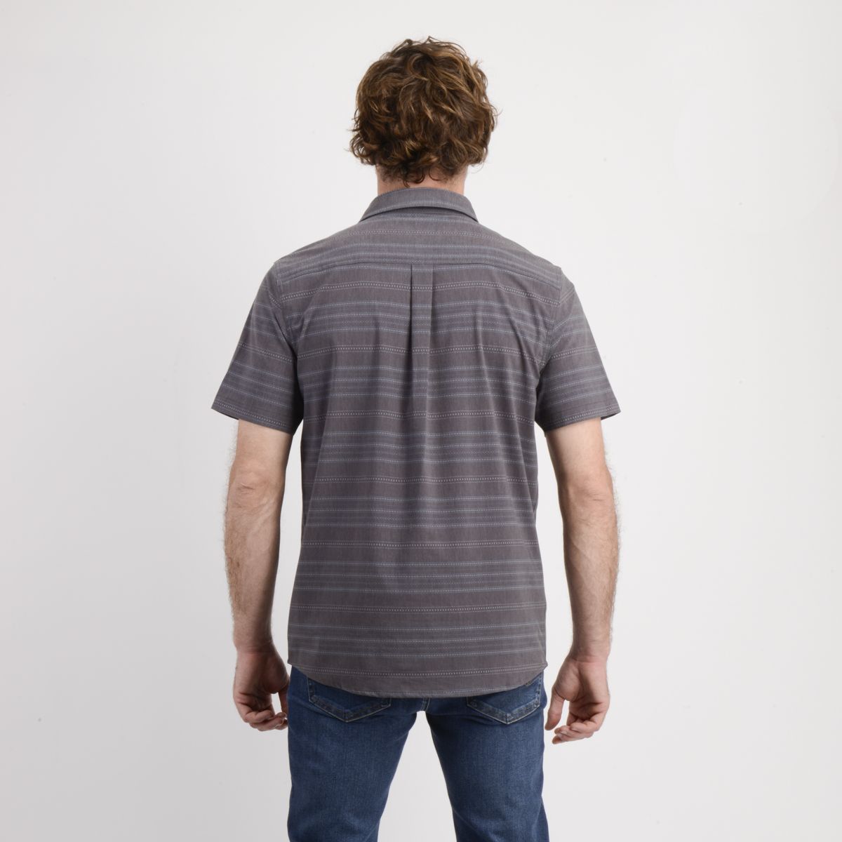 O'NEILL - CAMISA MANGA CORTA TRVLR TRAVERSE STRIPE GRIS OSCURO