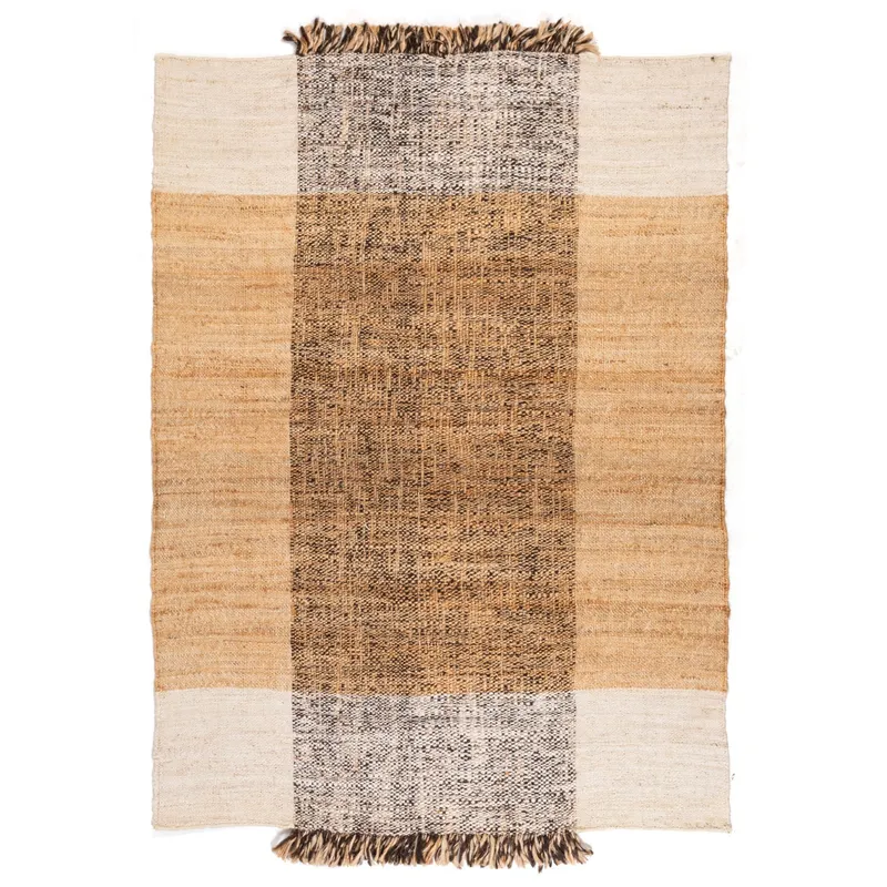 DIB - Alfombra Yute Lana Ibiza 54251 Nat/Blk 190x290