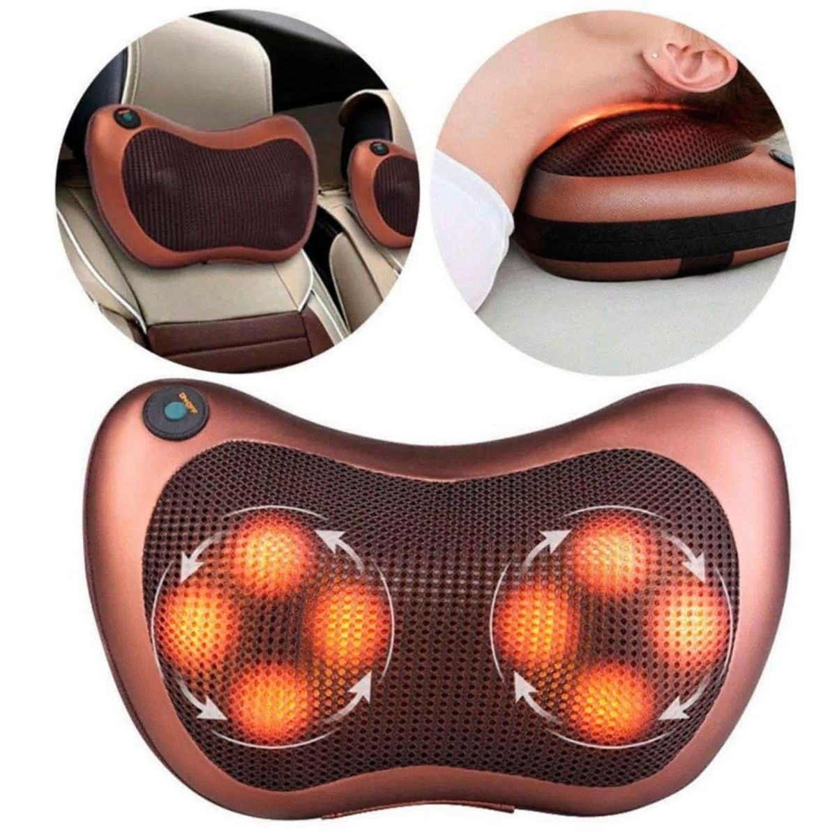 MOVI - Cojin Masajeador para el Auto y Casa, relajate en cualquier lugar