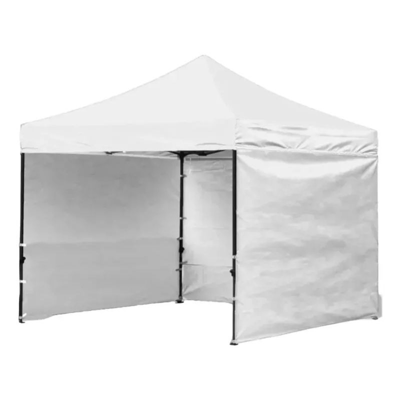 GENERICO - Lateral o Pared Para Toldo Araña 3x3 Liso  en Blanco