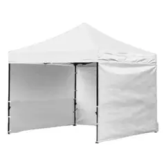 GENERICO - Lateral o Pared Para Toldo Araña 3x3 Liso en Blanco