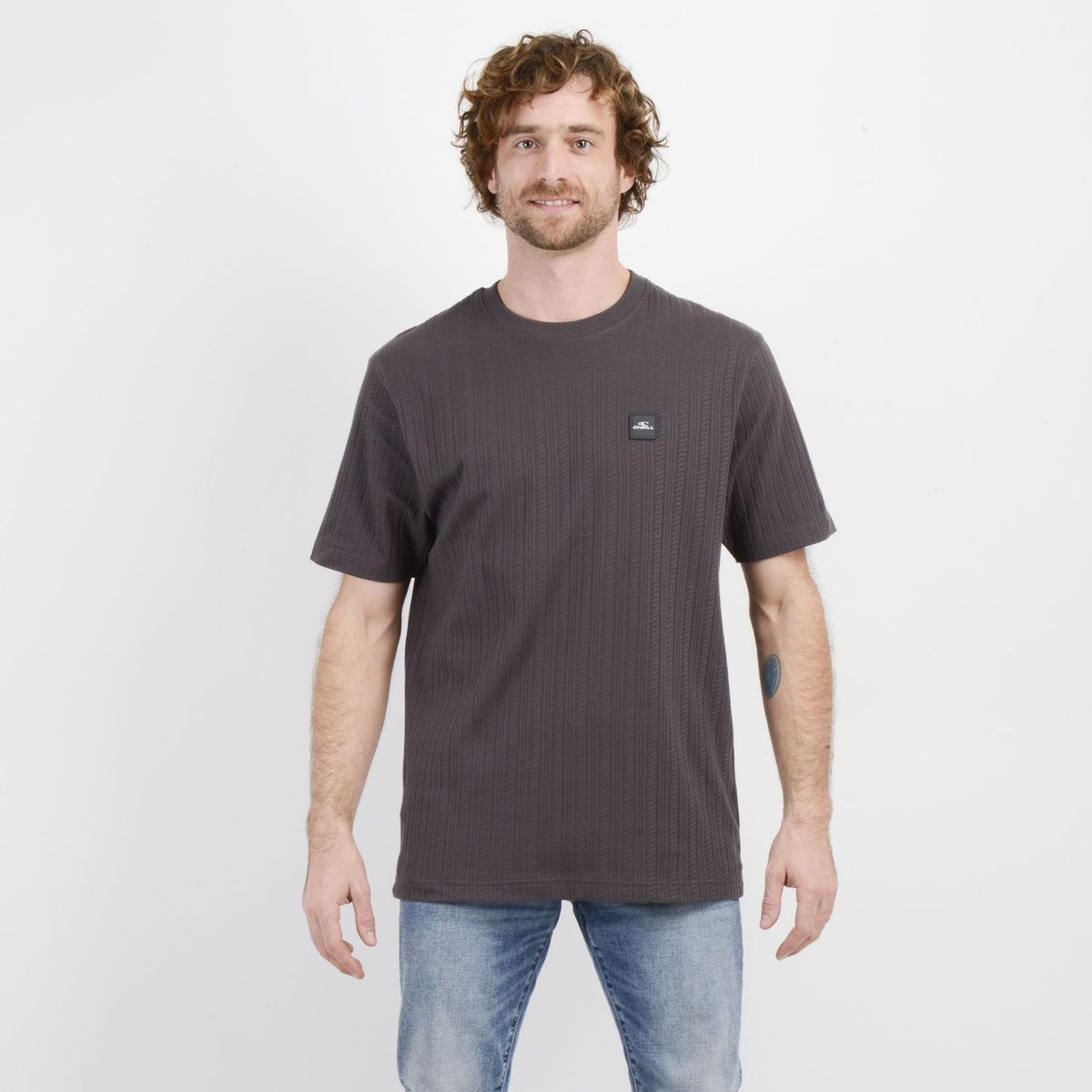 O'NEILL - POLERA MANGA CORTA NEW LINE GRIS OSCURO