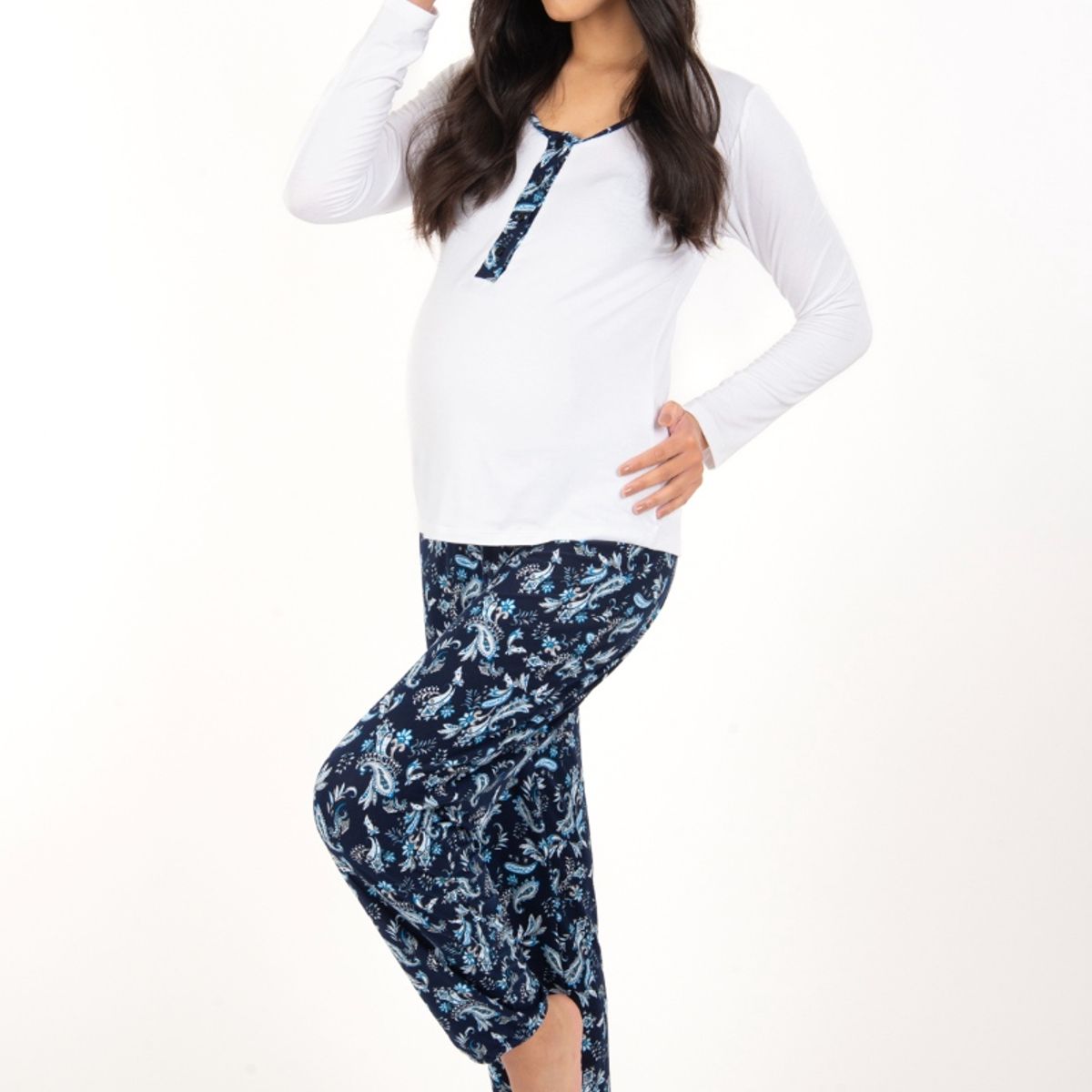 MADREMIA - Pijama Maternal Lactancia Valentina Madremia