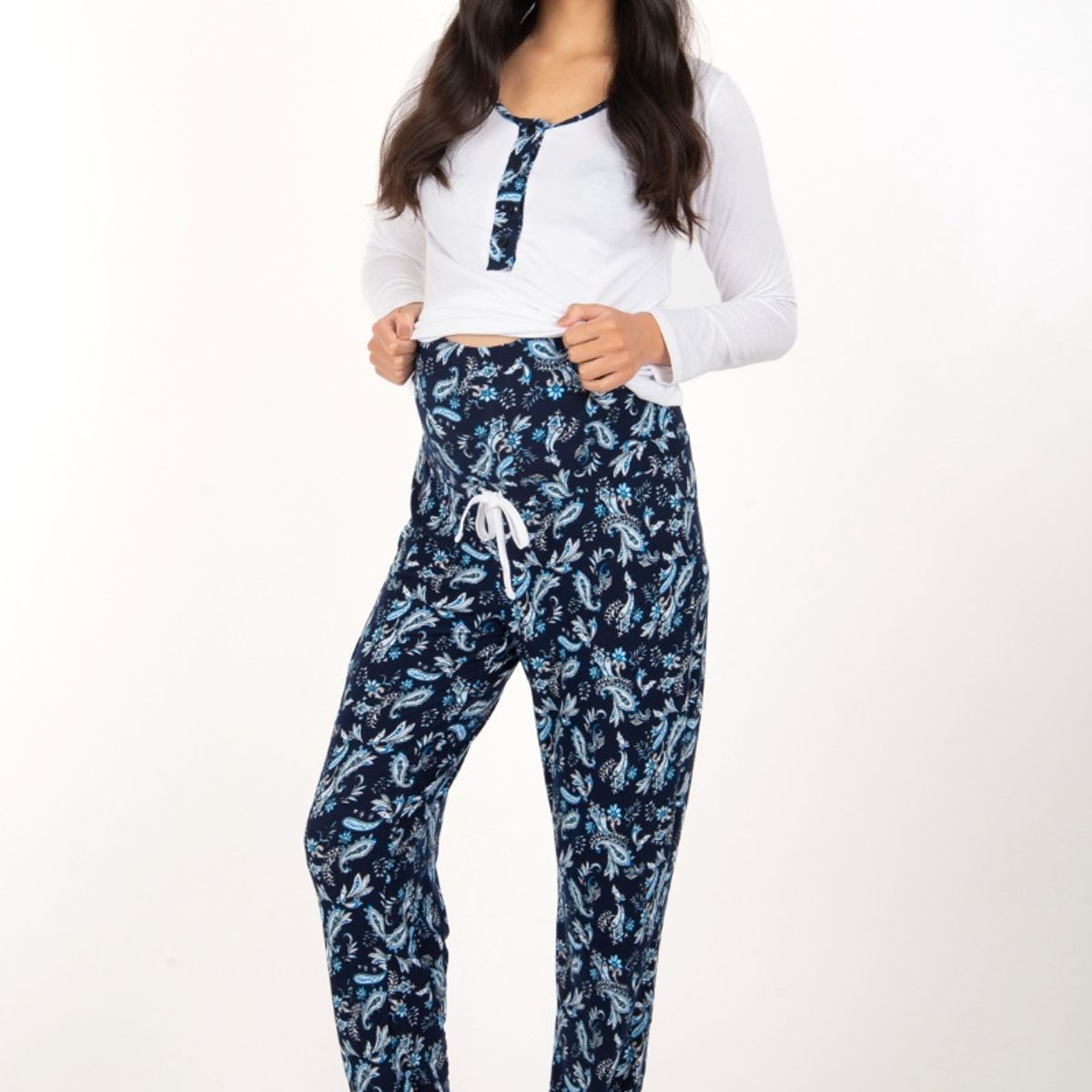 MADREMIA - Pijama Maternal Lactancia Valentina Madremia