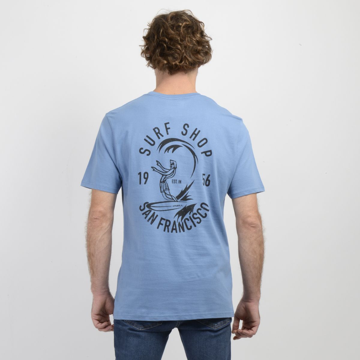 O'NEILL - POLERA MANGA CORTA O'RIGINALS SURF SHOP AZUL