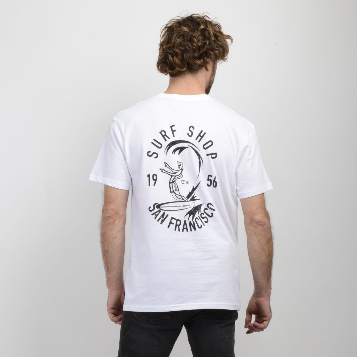 O'NEILL - POLERA MANGA CORTA O'RIGINALS SURF SHOP BLANCO