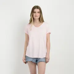 O'NEILL - POLERA MANGA CORTA ESSENTIAL II ROSADO