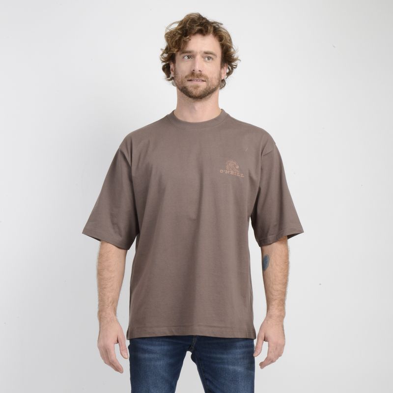 O'NEILL - POLERA MANGA CORTA SKEG CAFÉ