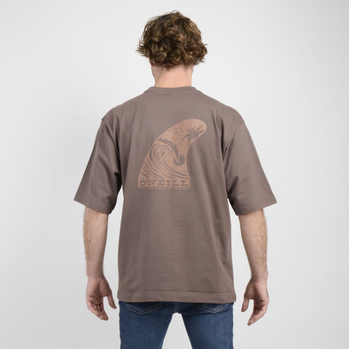 O'NEILL - POLERA MANGA CORTA SKEG CAFÉ