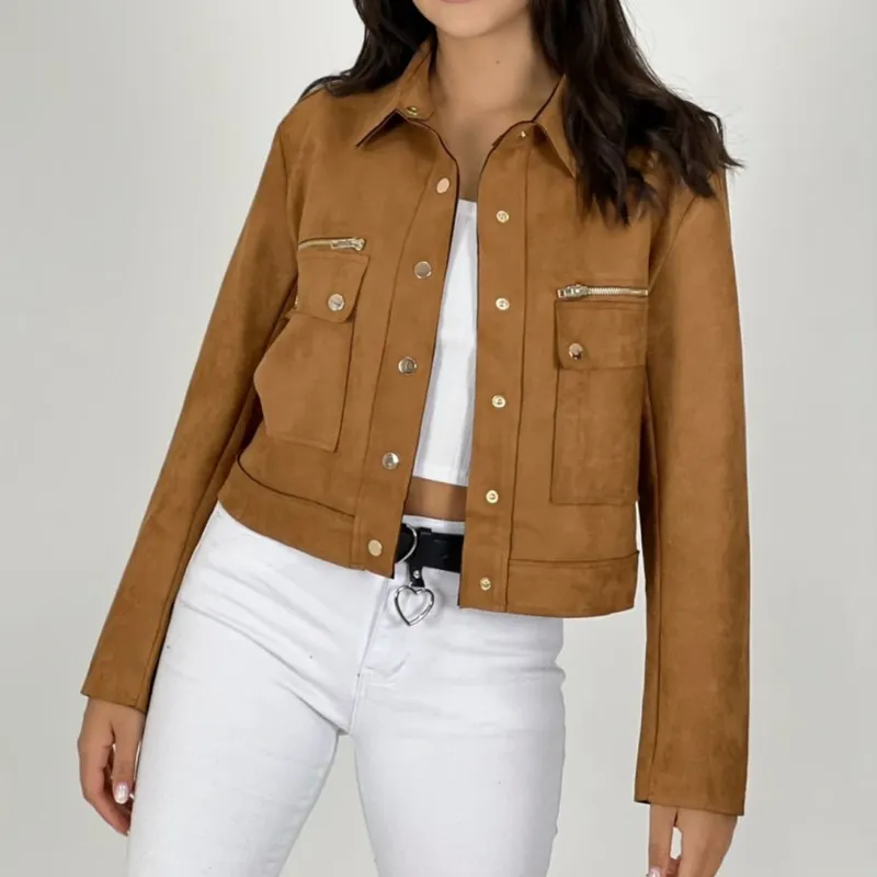 ARRAKASTA - Chaqueta de gamuza 3 colores