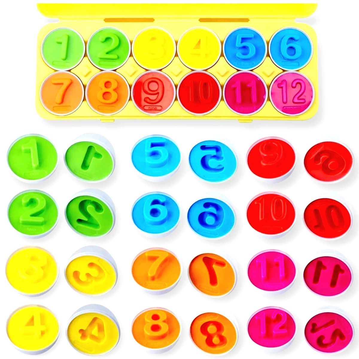 GENERICO - Juego De Aprendizas Educativo 12 Huevos Encajes