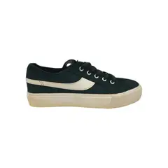 HERIEL - Zapatilla Negra Lona Baja