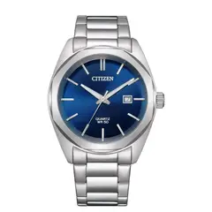 CITIZEN - RELOJ BI5110-54L QUARTZ PLATEADO DIAL AZUL HOMBRE