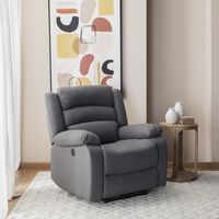 Berger 1 Cuerpo Reclinable Eléctrico Moderno Gris New Praga 8041GRPW