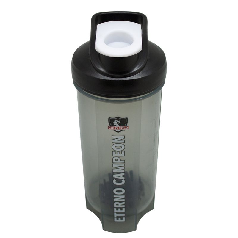 COLO COLO - Botella Shaker Spor Colo Colo 800 ml con Bola Mezcladora