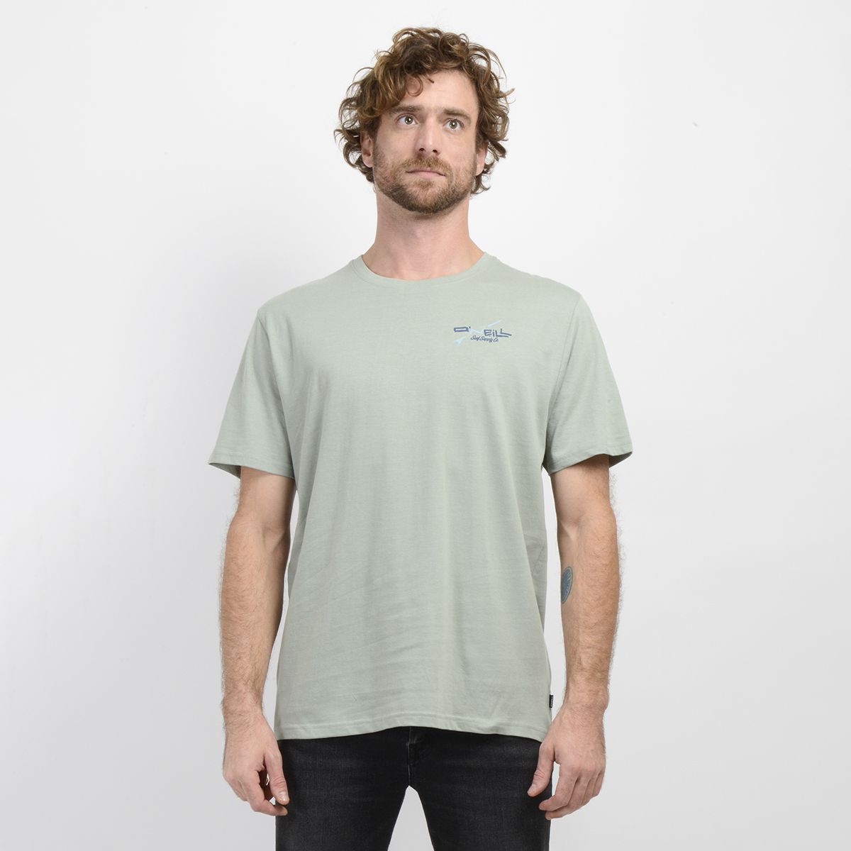 O'NEILL - POLERA MANGA CORTA SURFBOARD VERDE CLARO