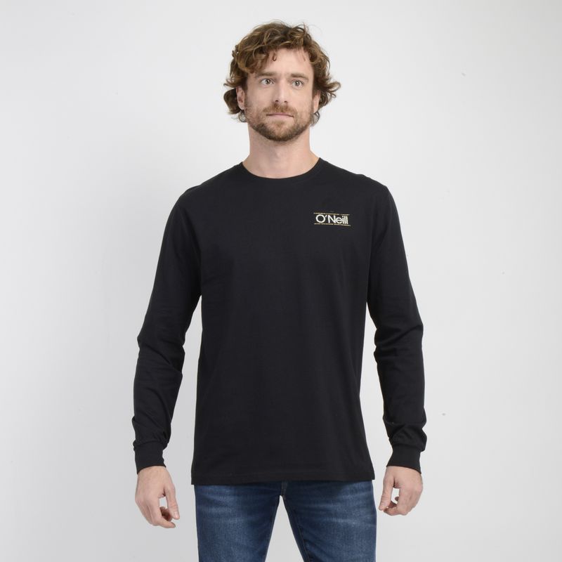 O'NEILL - POLERA MANGA LARGA OG PARALLEL LINES NEGRO