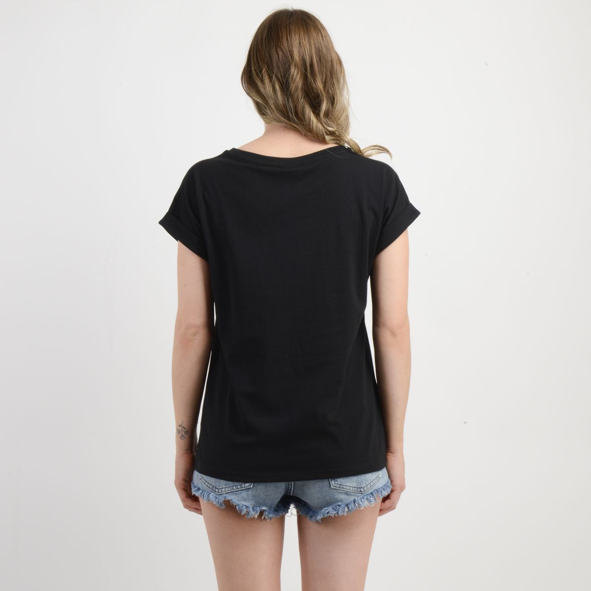 O'NEILL - POLERA MANGA CORTA BEACHY BLOOM II NEGRO