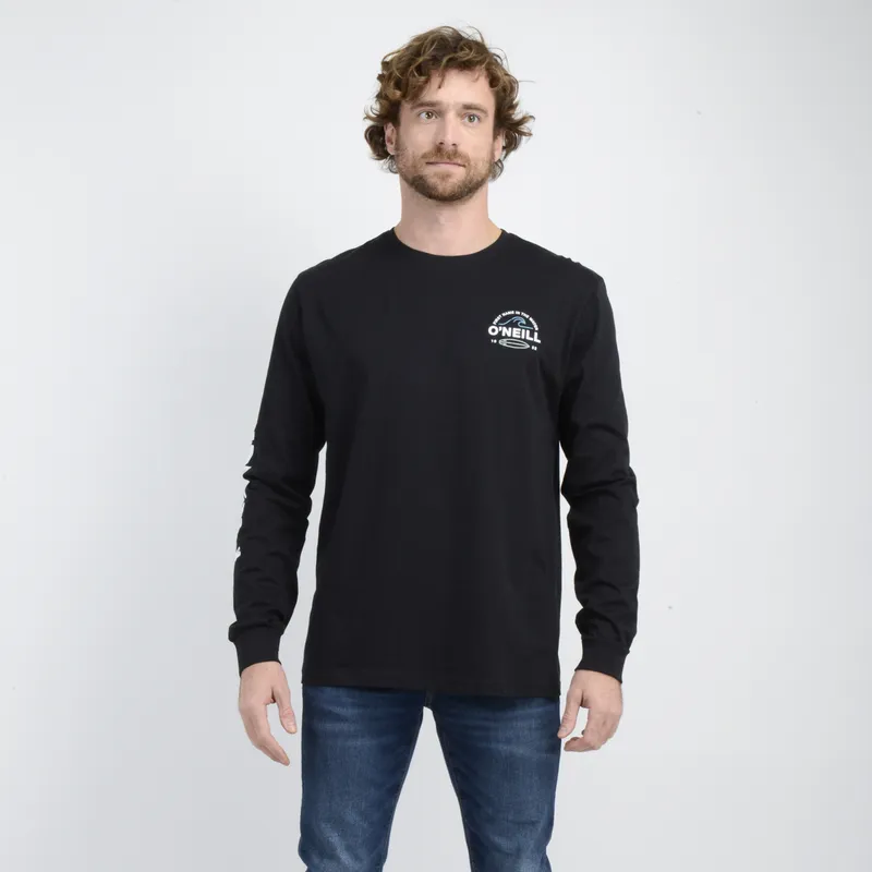 O'NEILL - POLERA MANGA LARGA RIP II NEGRO