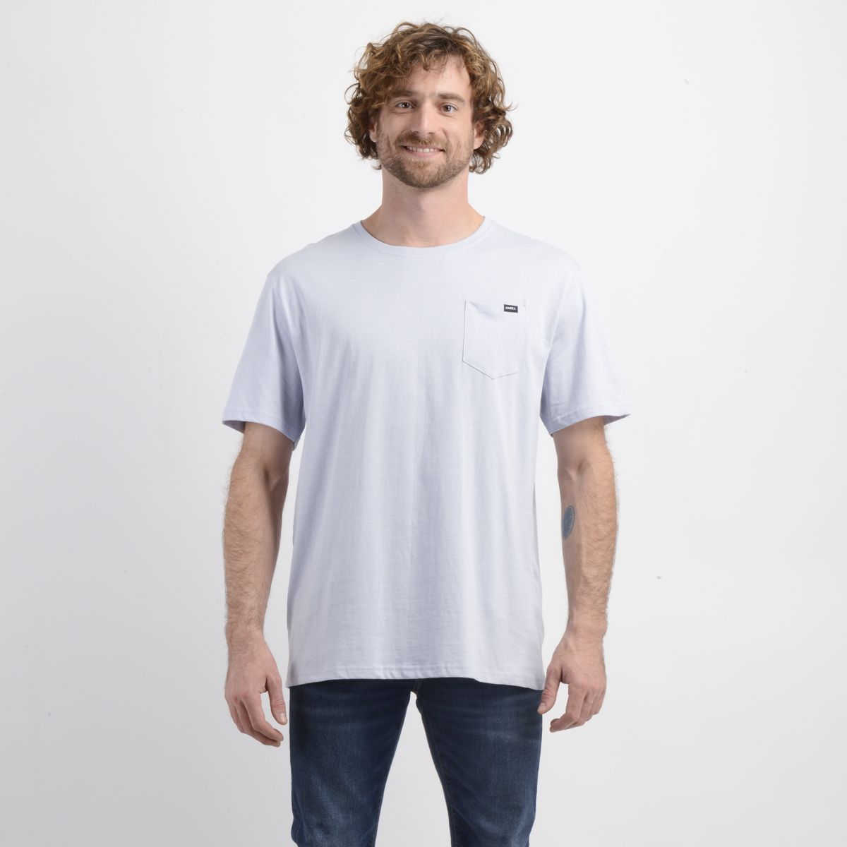 O'NEILL - POLERA MANGA CORTA EAST CLIFF AZUL CLARO