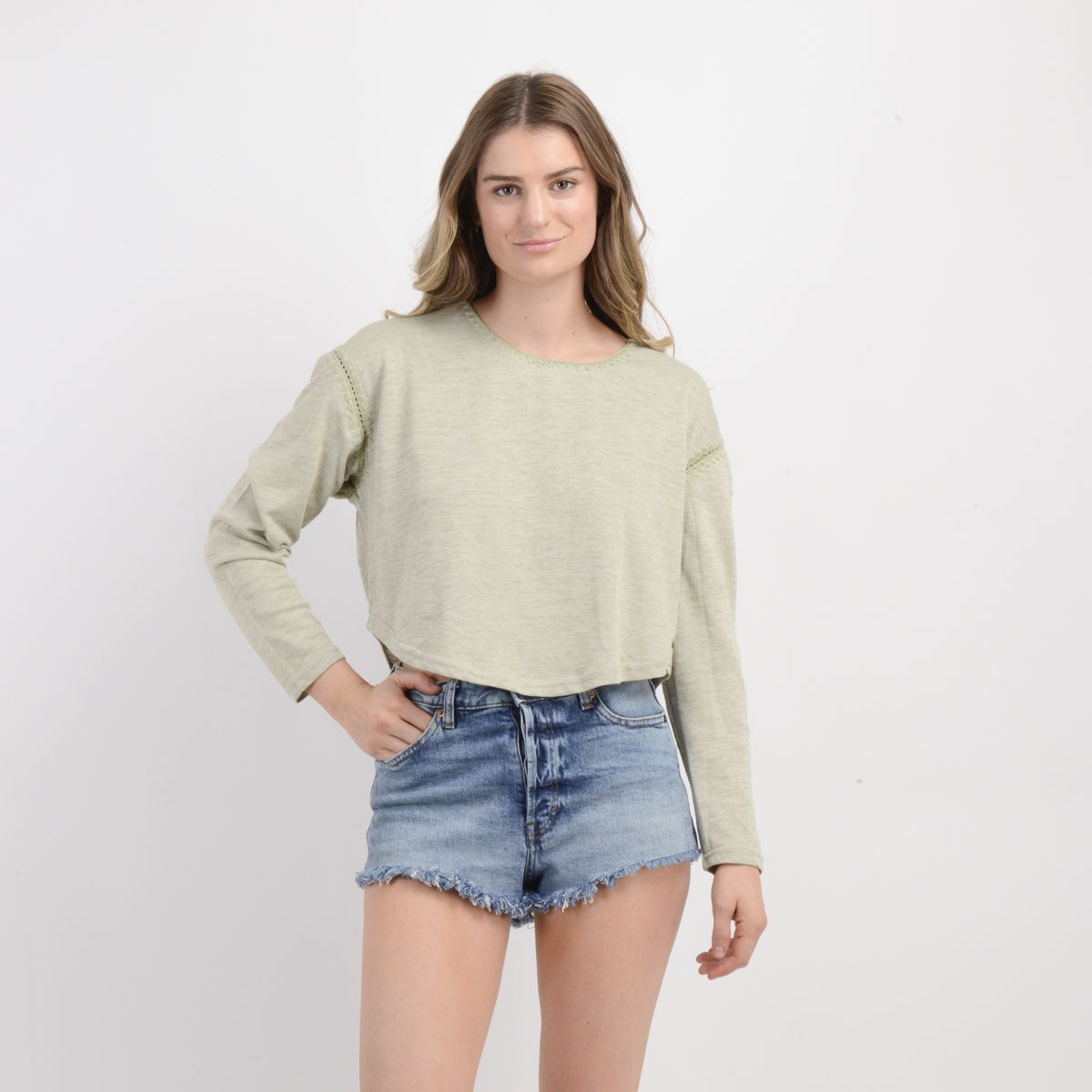 O'NEILL - POLERA MANGA LARGA EMMA BEIGE