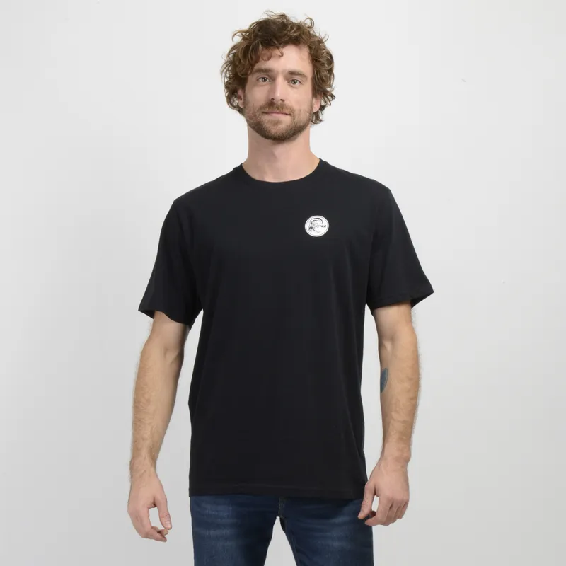 O'NEILL - POLERA MANGA CORTA ORIGINAL SURF SHOP NEGRO
