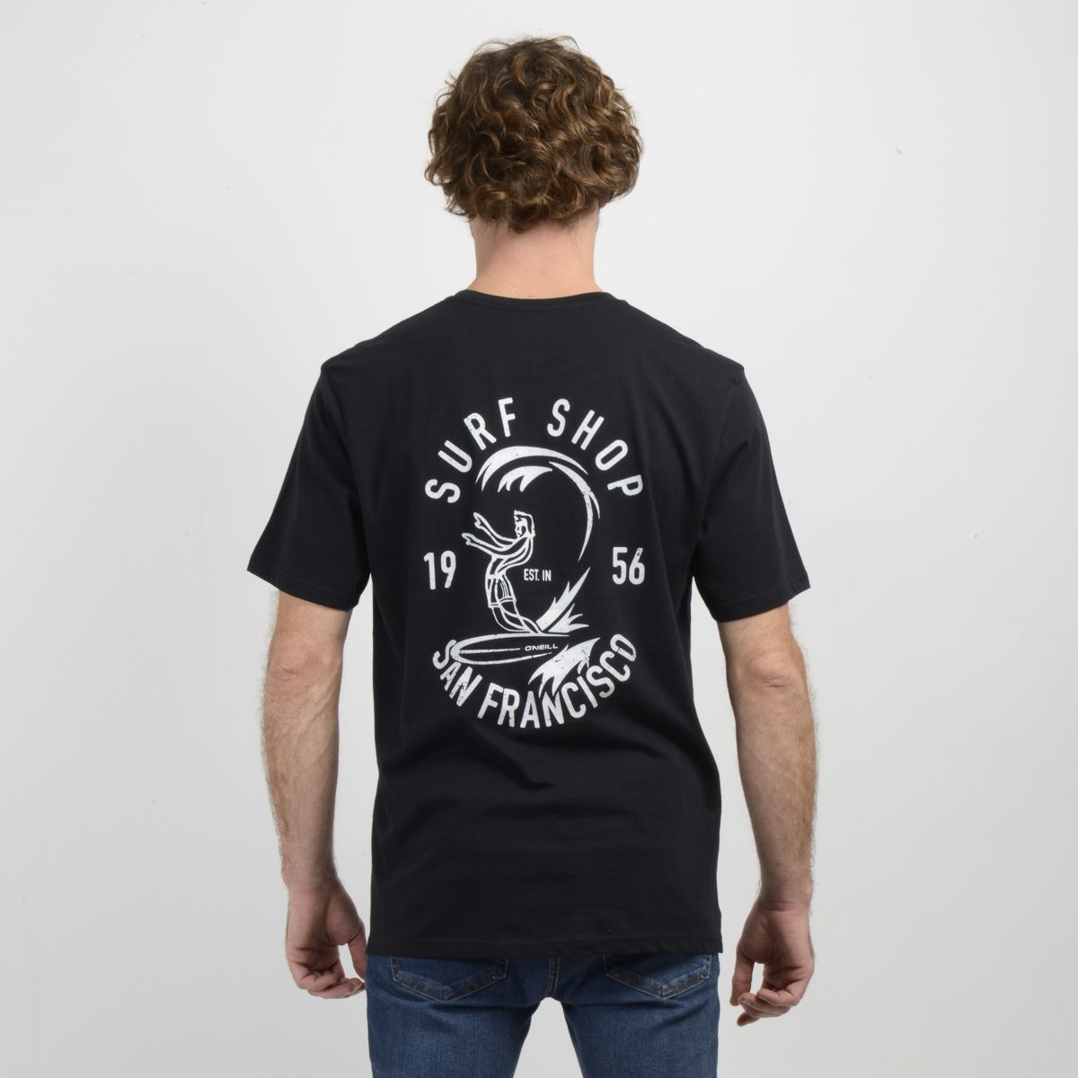 O'NEILL - POLERA MANGA CORTA O'RIGINALS SURF SHOP NEGRO