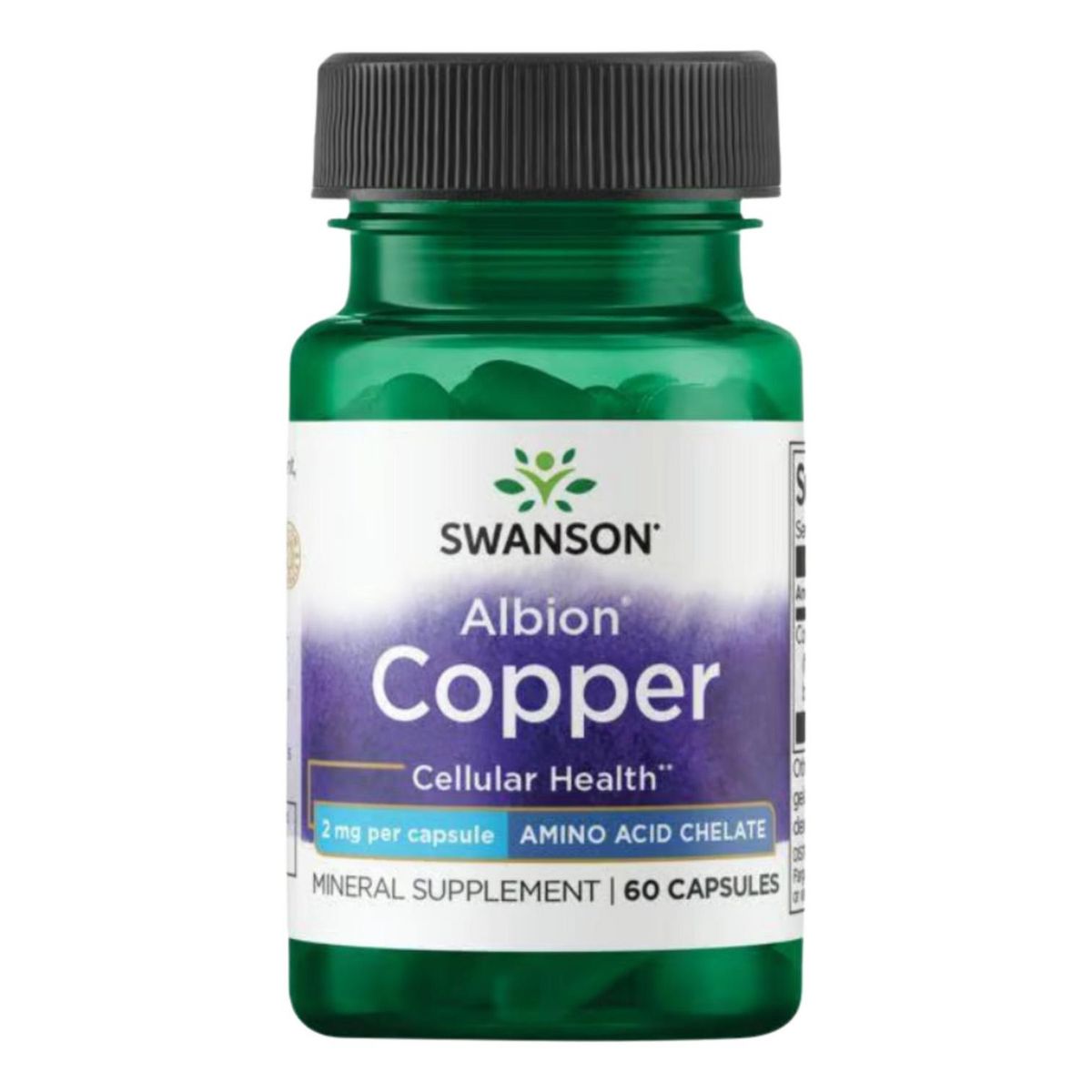 SWANSON - Ultra Albion Copper Swanson 2 mg 60 Capsulas