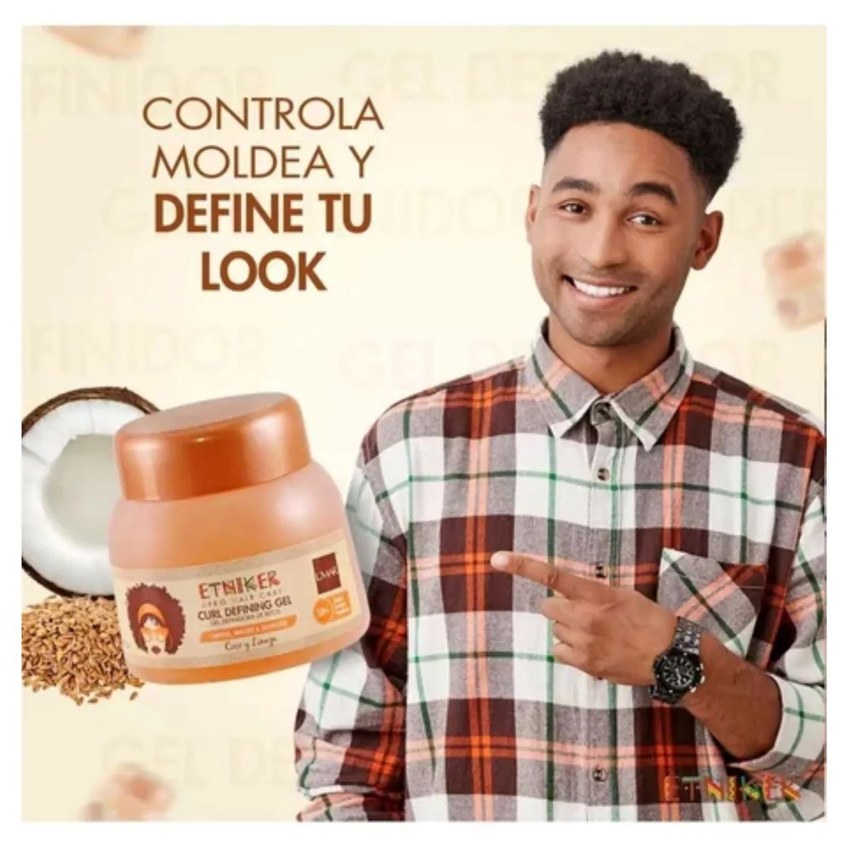 ETNIKER - GEL DEFINIDORA DE RIZOS ETNIKER 300G