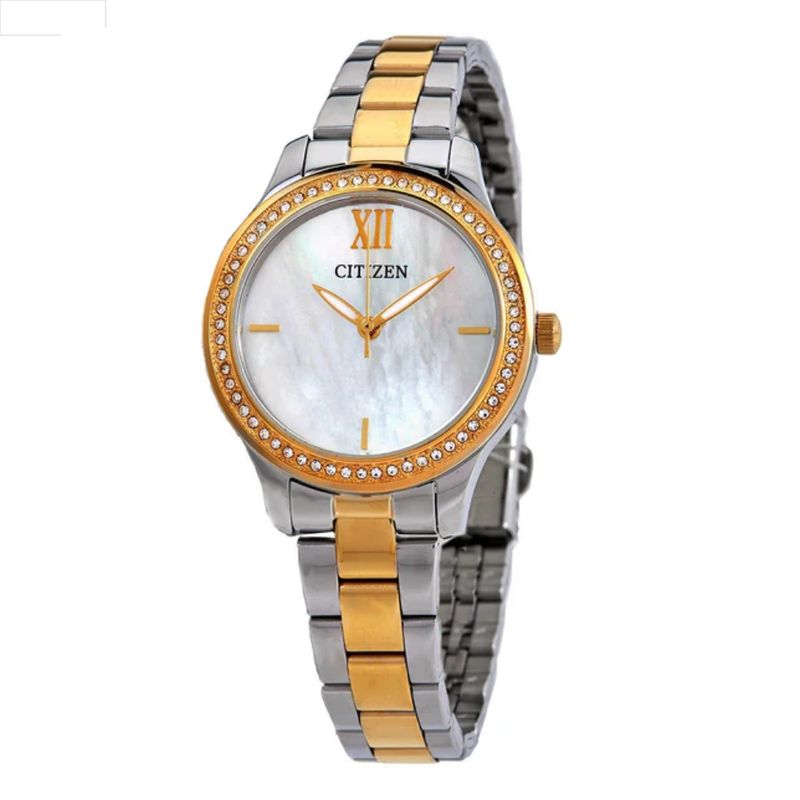 CITIZEN - RELOJ CITIZEN EL3084-50D QUARTZ BICOLOR MUJER