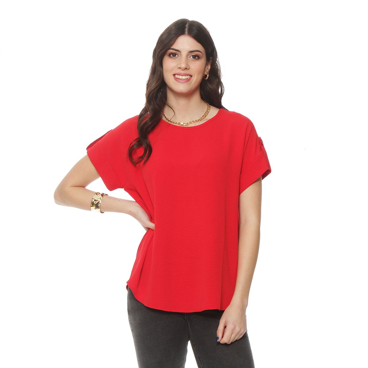 WADOS - BLUSA MANGA CORTA ESCOTE REDONDO