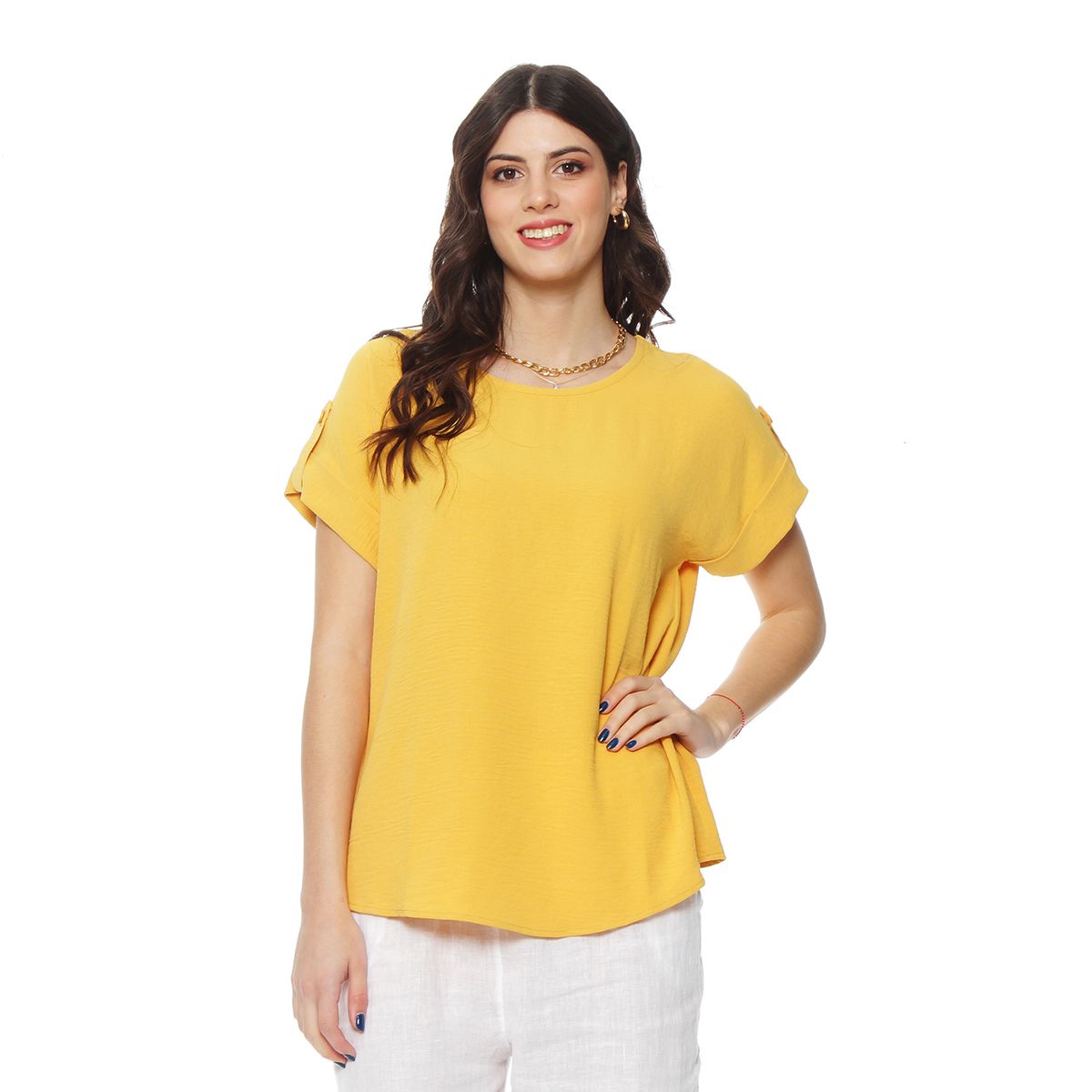 WADOS - BLUSA MANGA CORTA ESCOTE REDONDO