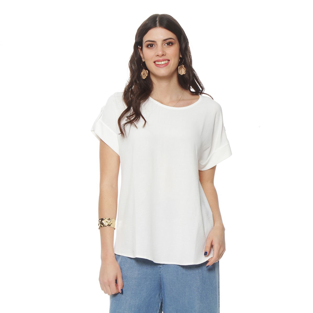 WADOS - BLUSA MANGA CORTA ESCOTE REDONDO