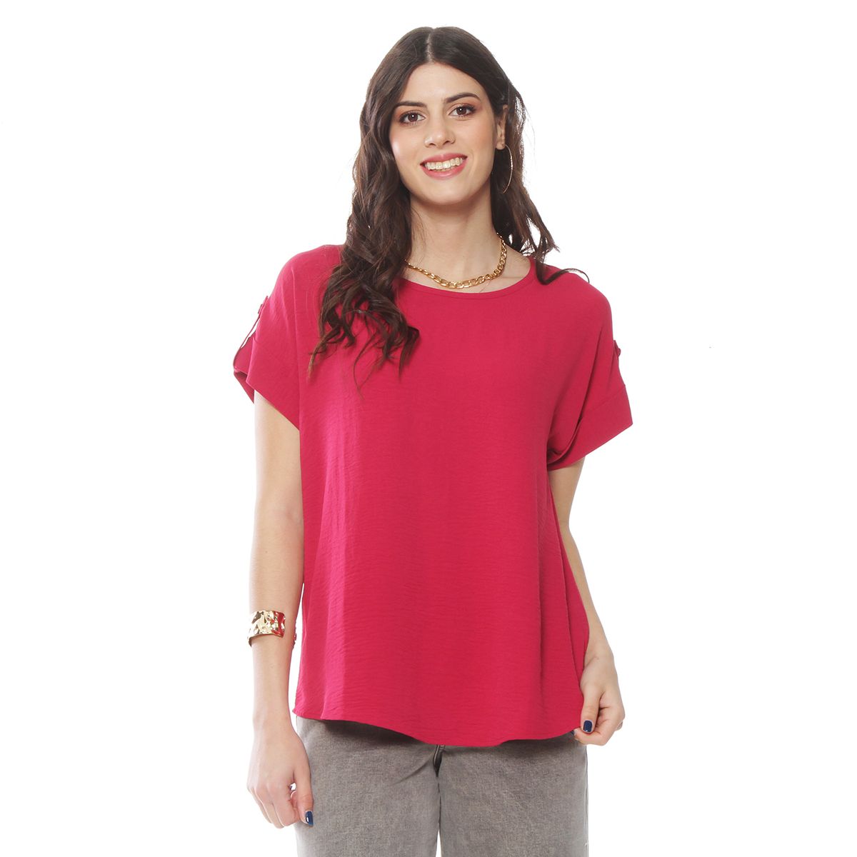 WADOS - BLUSA MANGA CORTA ESCOTE REDONDO