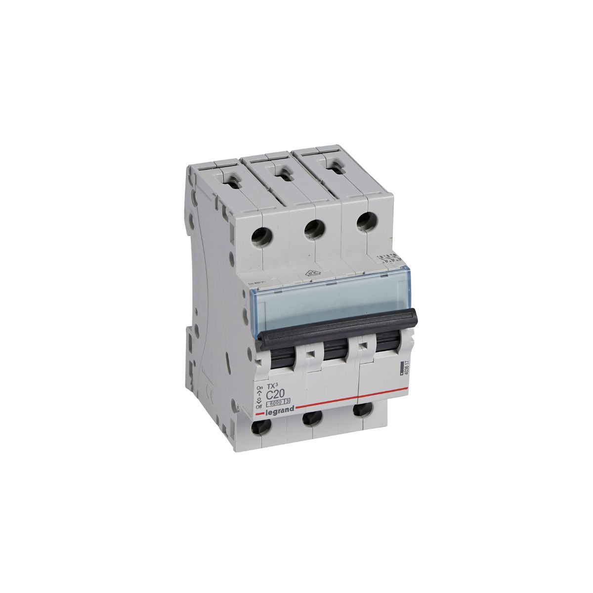 LEGRAND - Interruptor Automatico TX3 3P 20A curva C 6 KA
