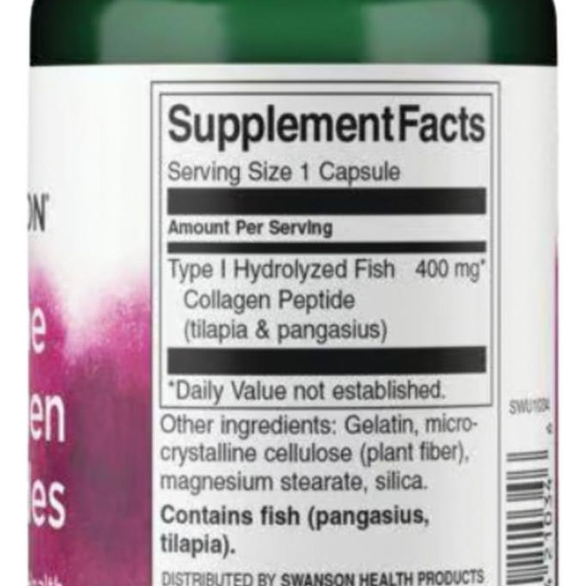 SWANSON - Marine Collagen Swanson 60 capsulas 400 mg