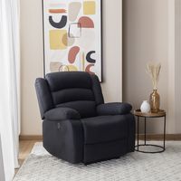 Berger 1 Cuerpo Reclinable Eléctrico Moderno Negro New Praga 8041BKPW