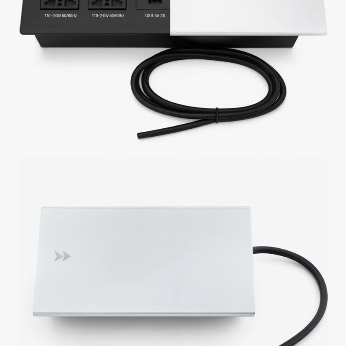 HOMER DESIGN - Escritorio 120cm de ancho con Enchufe Tapa Deslizable Integrado