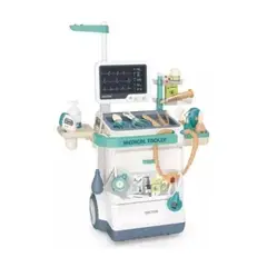 GENERICO - Set Juego Consultorio Médico Electrocardiograma Carrito Niños Juego de Rol