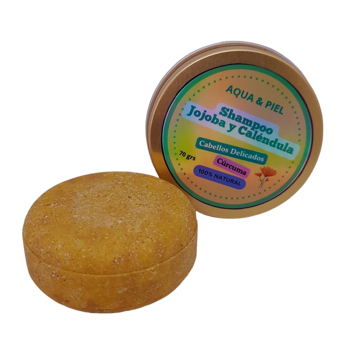 GENERICO - Shampoo Sólido Jojoba Caléndula Cabello Delicado Barra