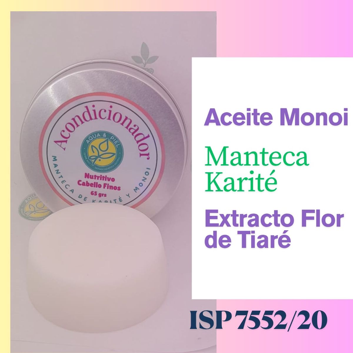 GENERICO - Acondicionador Barra Karité Monoi Reparación