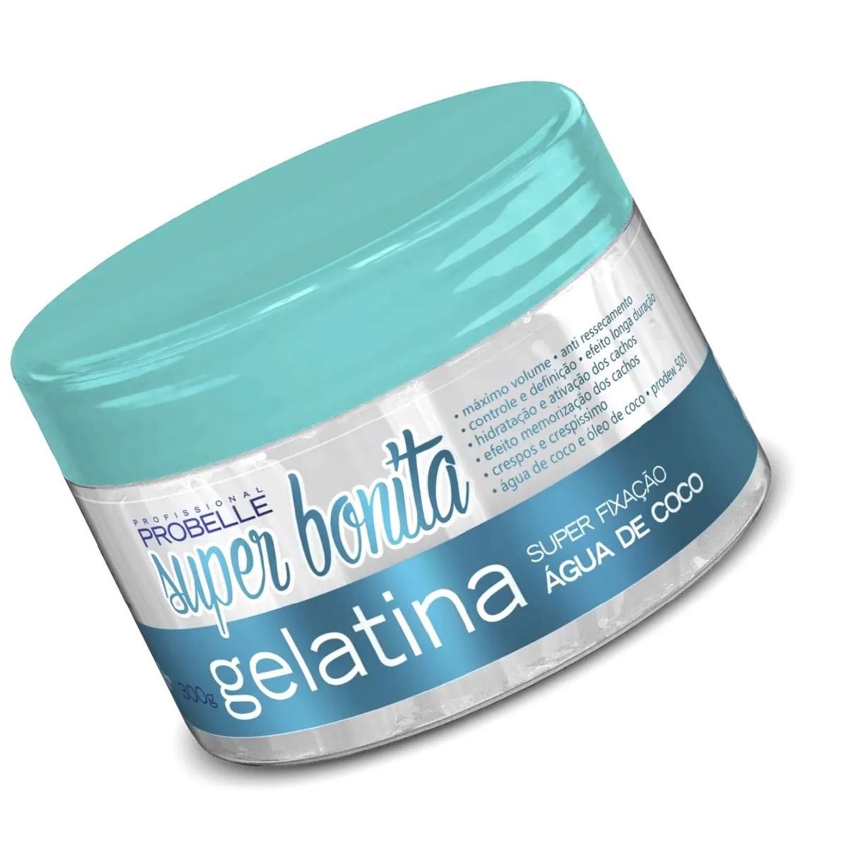 PROBELLE - GEL FIJADOR 300ML RIZADO AGUA DE COCO PROBELLE