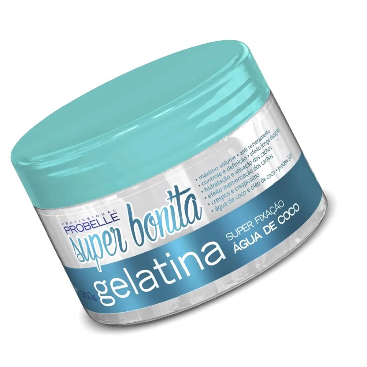 PROBELLE - GEL FIJADOR 300ML RIZADO AGUA DE COCO PROBELLE