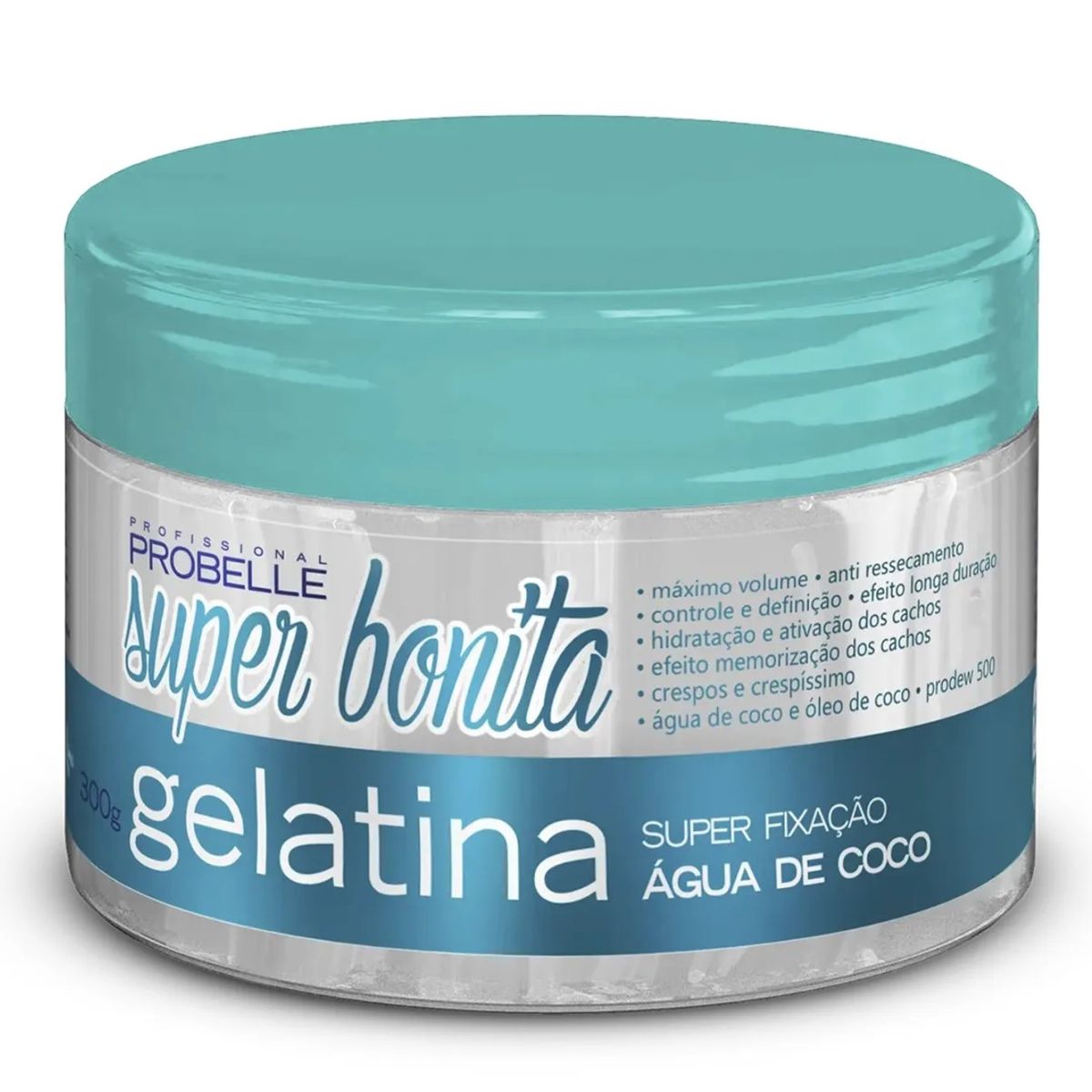 PROBELLE - GEL FIJADOR 300ML RIZADO AGUA DE COCO PROBELLE