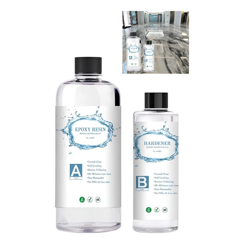 GENERICO - Resina Epóxica Fenólica Para Piso Cristal 1kl 31 Interior