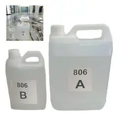 GENERICO - Resina Epóxica Fenólica Para Piso Cristal 8kg 3 : 1 Interior