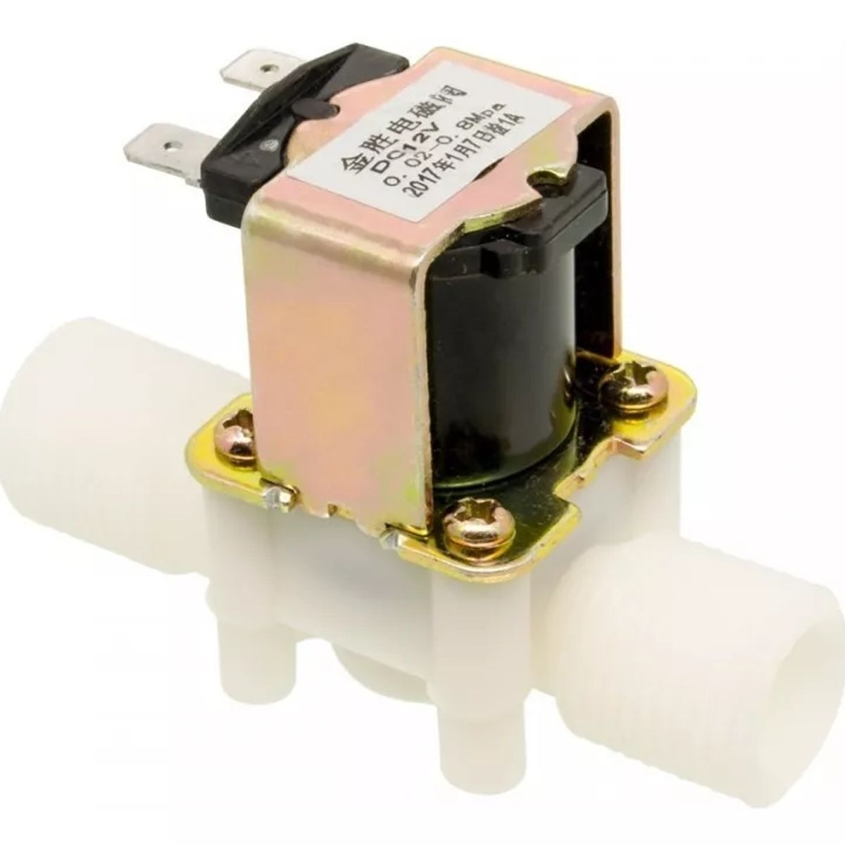 ATURE - Electroválvula Roscada 12 Solenoide De Cuatro Puntos 12v