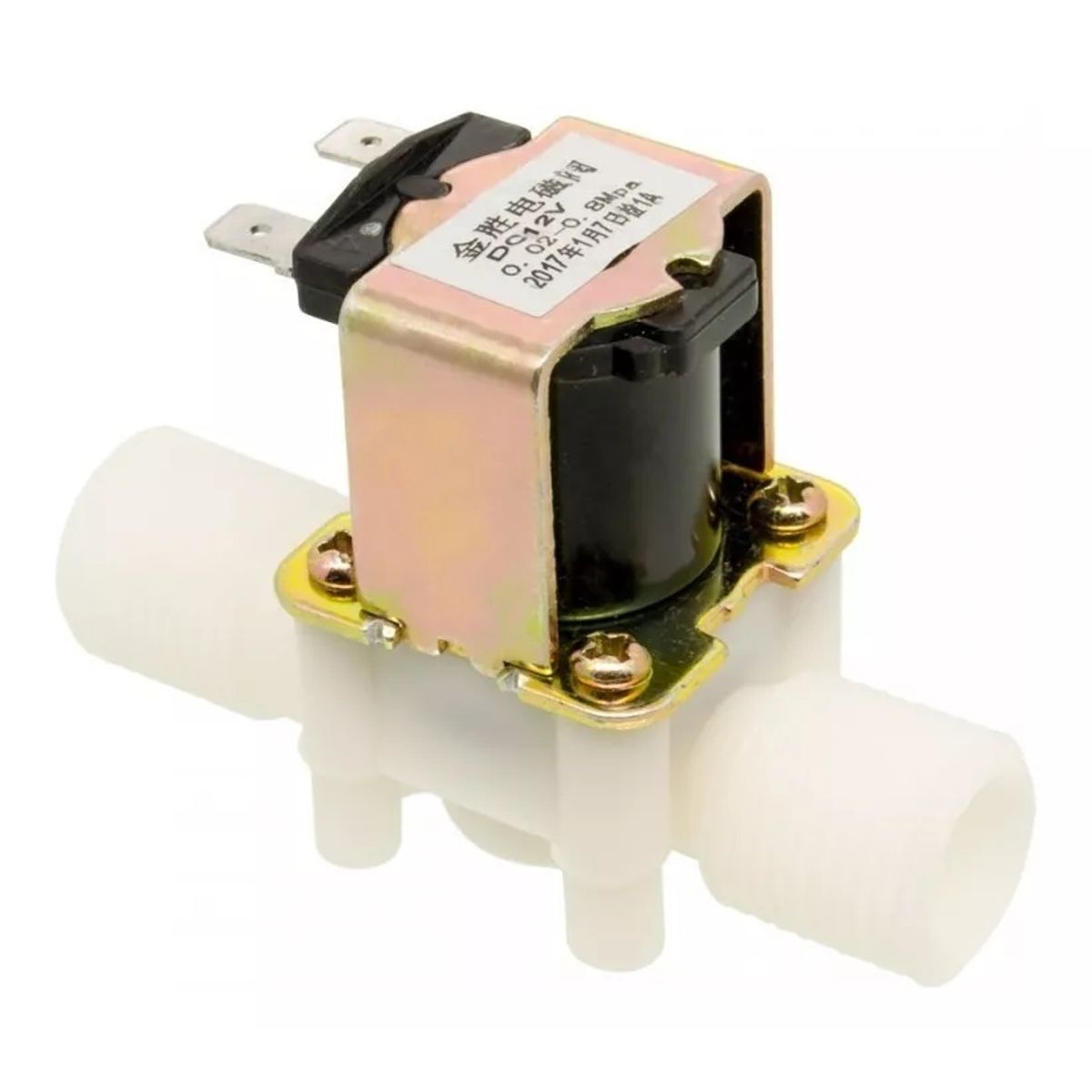 ATURE - Electroválvula Roscada 12 Solenoide De Cuatro Puntos 12v